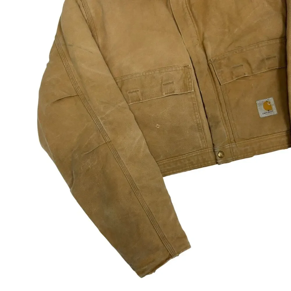 Carhartt cropped detroit style brown work wear jacket
